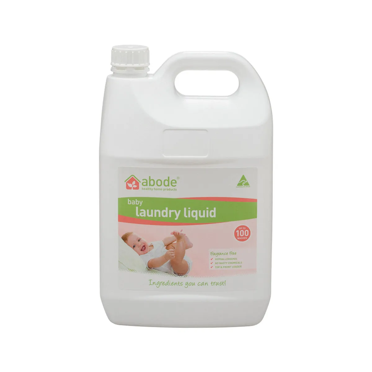 Abode Laundry Liquid Baby Fragrance Free 4 Litres