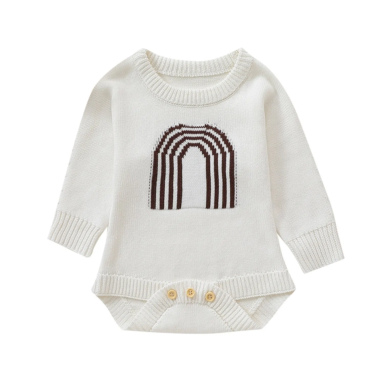Baby Rainbow Knit Rompers