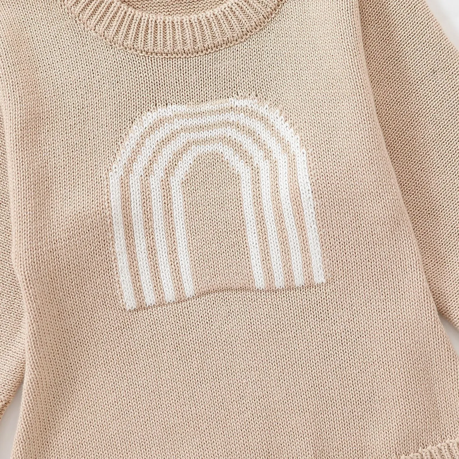 Baby Rainbow Knit Rompers