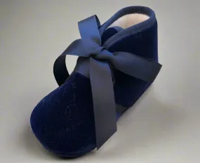 Blue Velvet Bootie