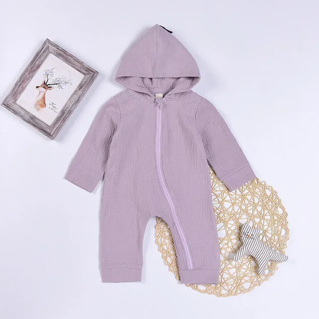 Cartoon Dinosaur Design Hooded Baby