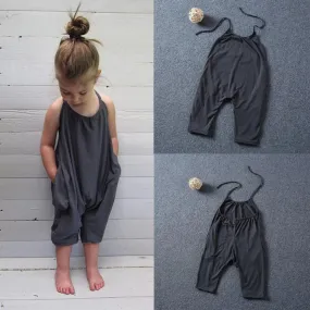 Children Pants Baby Girl Jumpsuit Clothing Trousers Toddler Kid Baby Girls Straps Rompers Jumpsuits Piece Pants Clothing