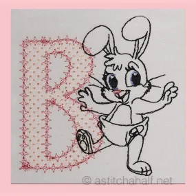 Cottontail Bliss Monogram Letter B