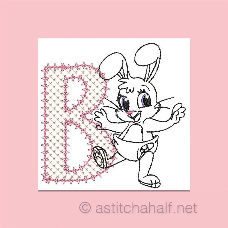 Cottontail Bliss Monogram Letter B