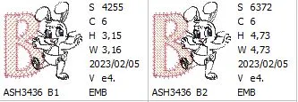 Cottontail Bliss Monogram Letter B