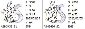 Cottontail Bliss Monogram Letter S