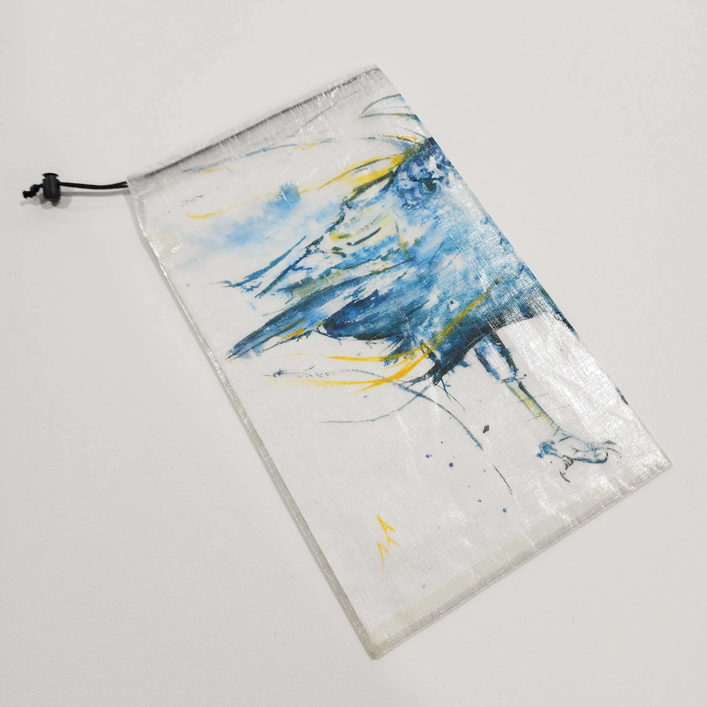 Drawstring Stuff Sack "Crow" - by Andrew Marshall