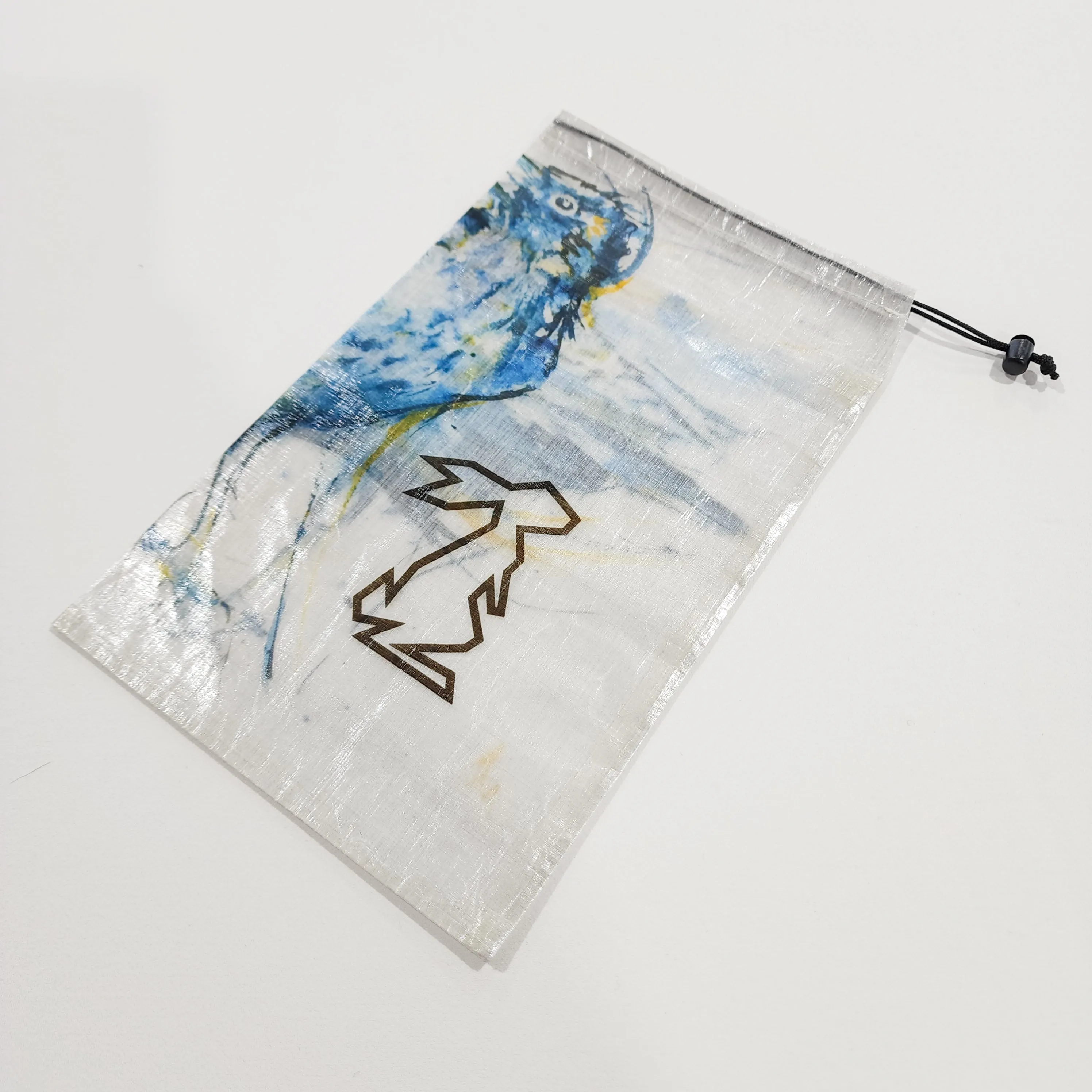 Drawstring Stuff Sack "Crow" - by Andrew Marshall