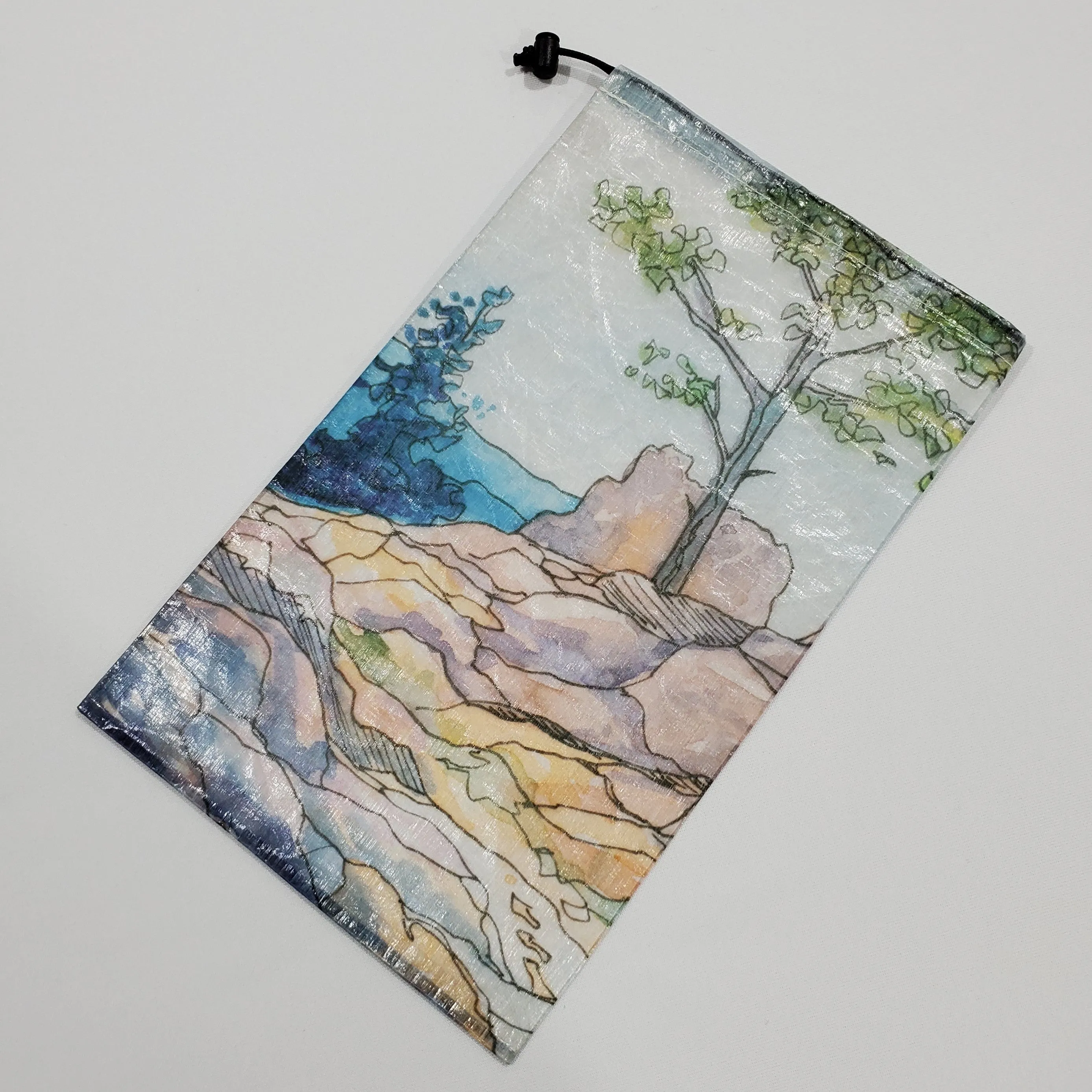 Drawstring Stuff Sack "Lost Gulch Lookout" - by Hannah Beimborn