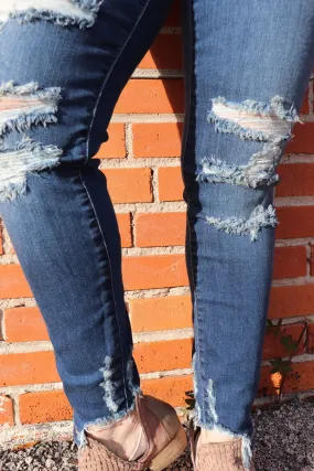 Last Call Queen Size Destiny Destructed Skinny Jeans