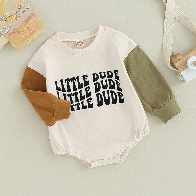 Little Dude Block Romper