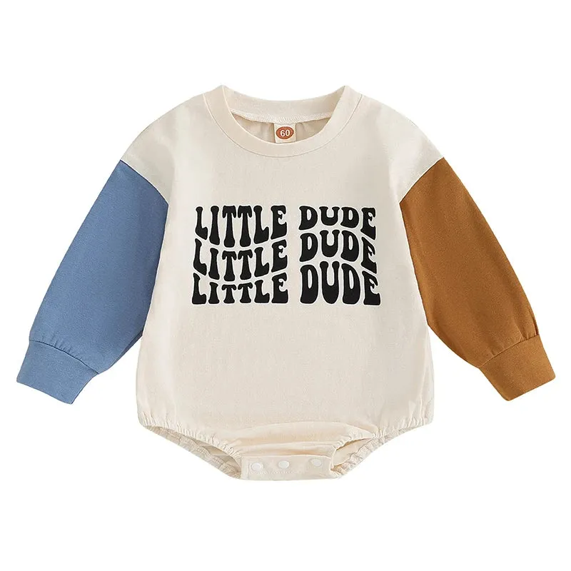 Little Dude Block Romper