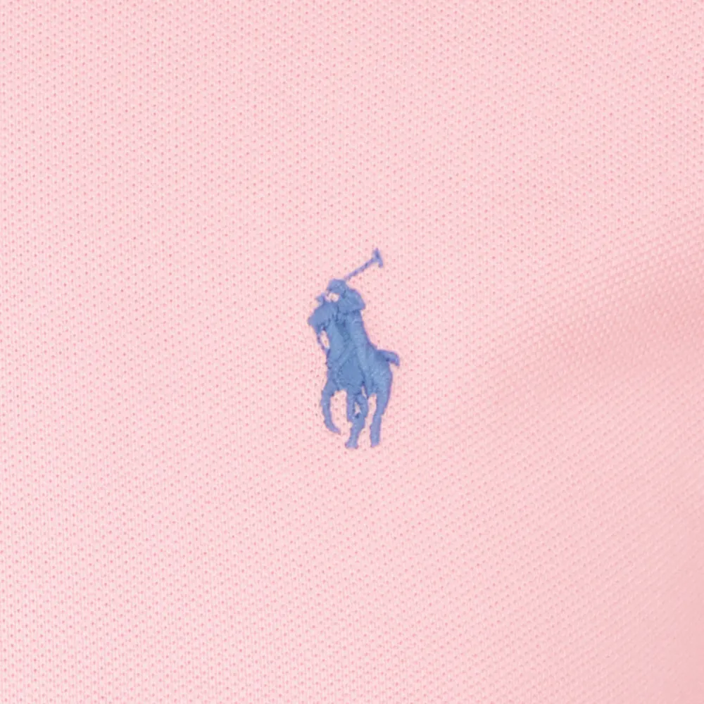 Mesh Cotton Logo Polo Shirt