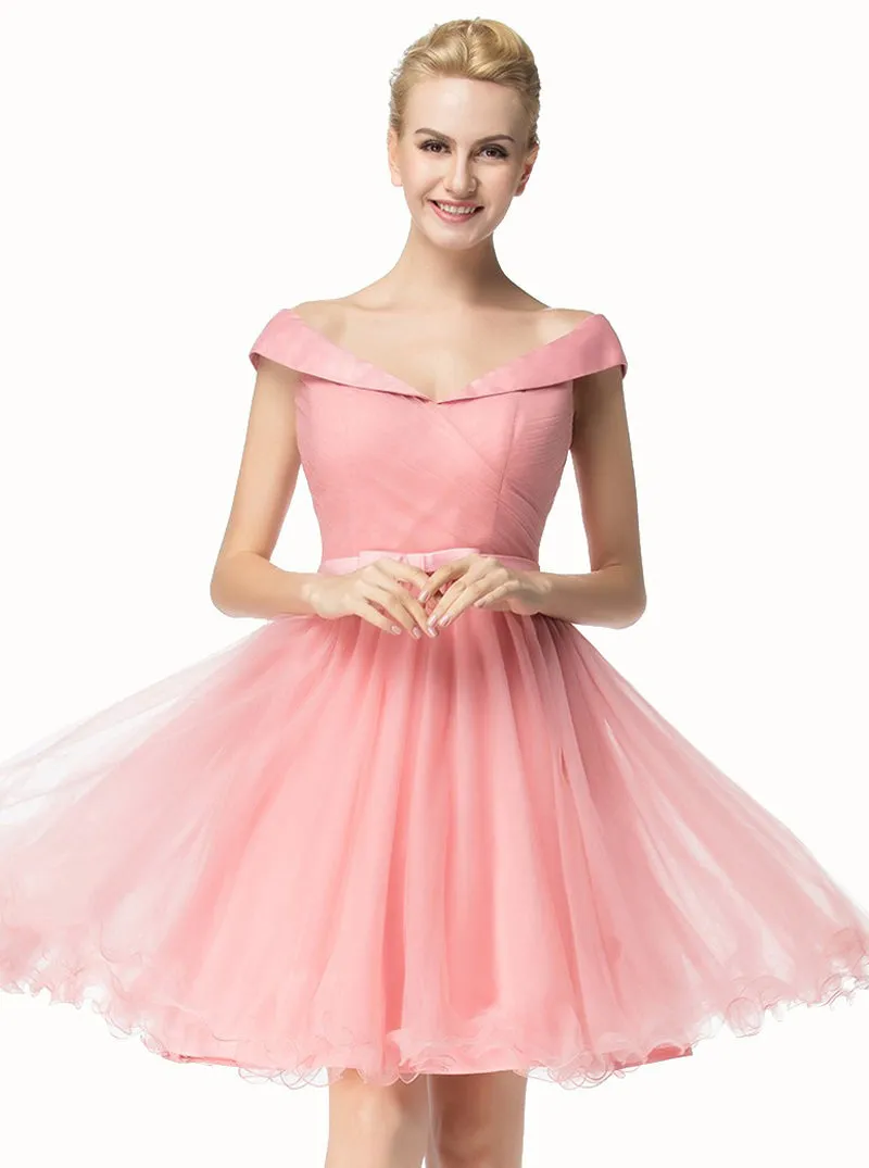 Off the Shoulder Homecoming Dresses,Short Homecoming Dress,Simple Homecoming Dress,HC00018