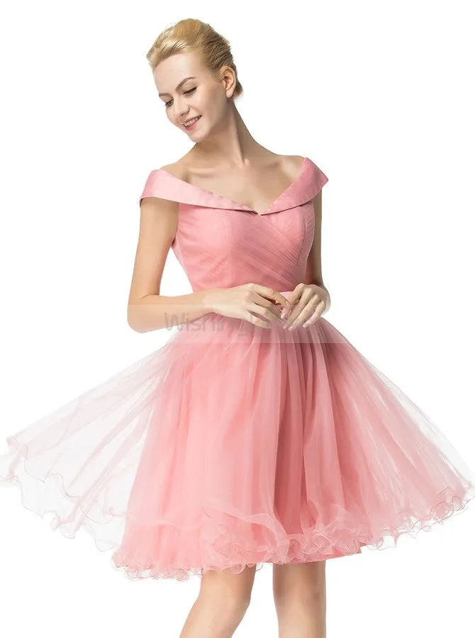 Off the Shoulder Homecoming Dresses,Short Homecoming Dress,Simple Homecoming Dress,HC00018