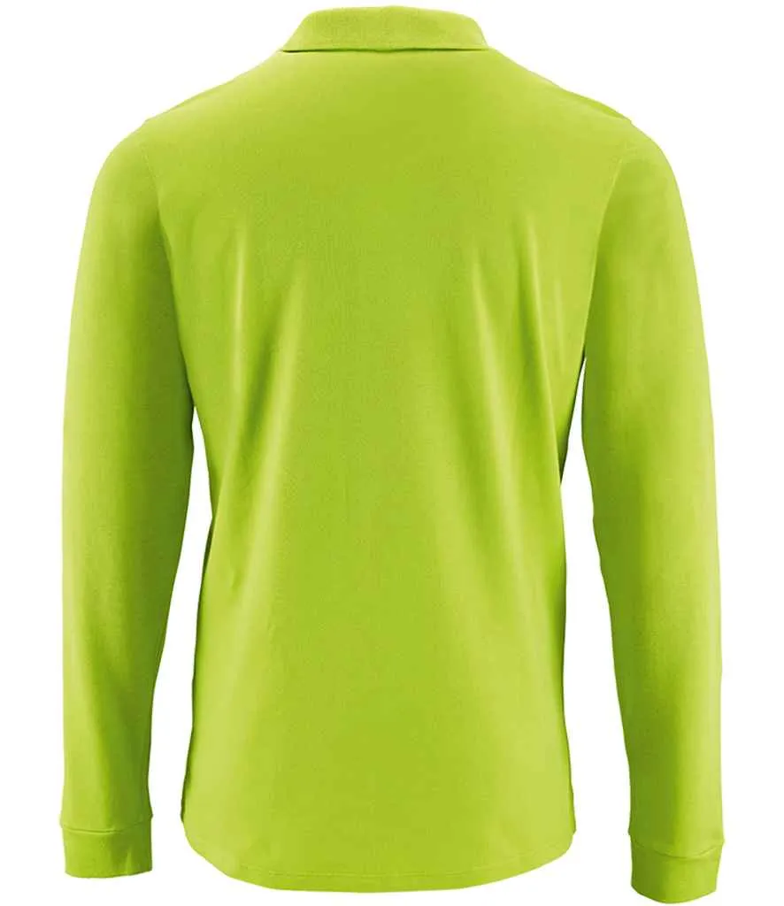 SOL'S Perfect Long Sleeve Pique Polo Shirt