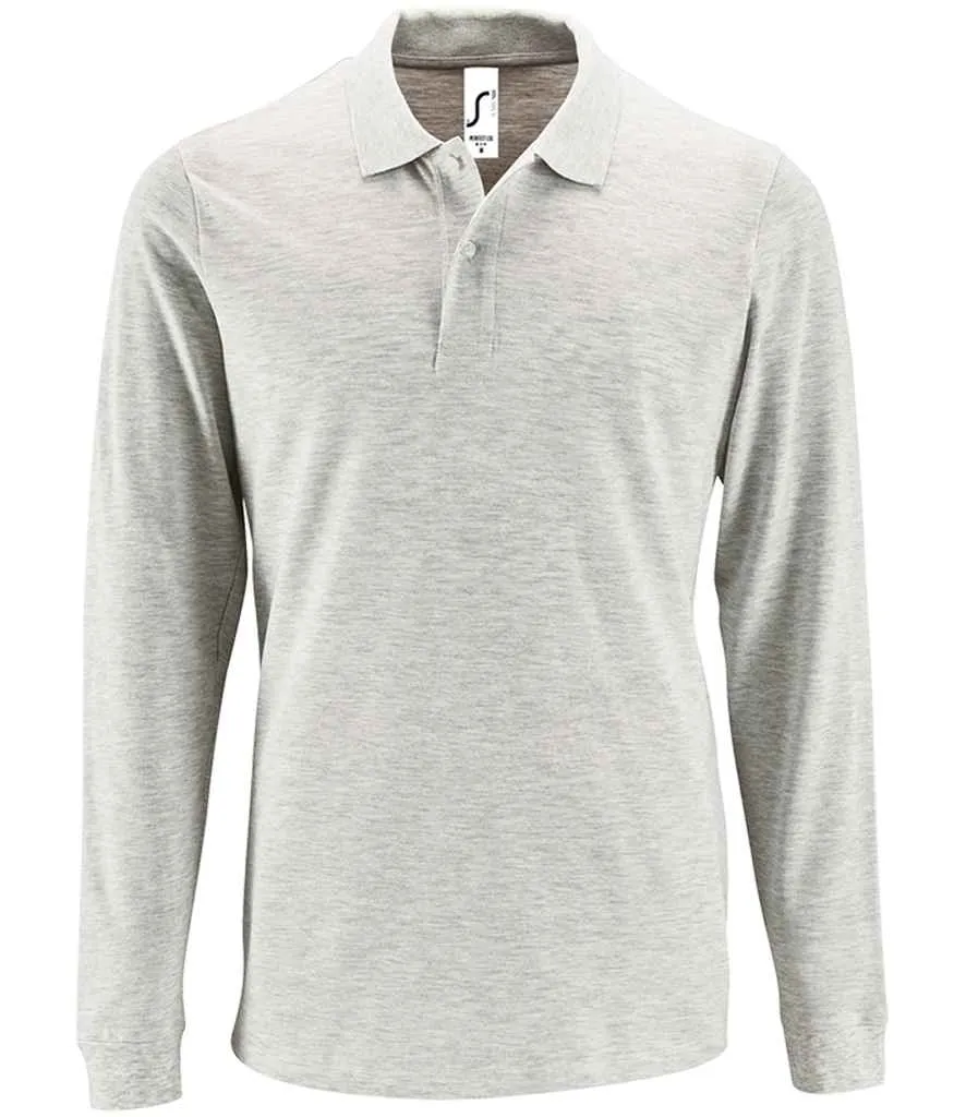 SOL'S Perfect Long Sleeve Pique Polo Shirt