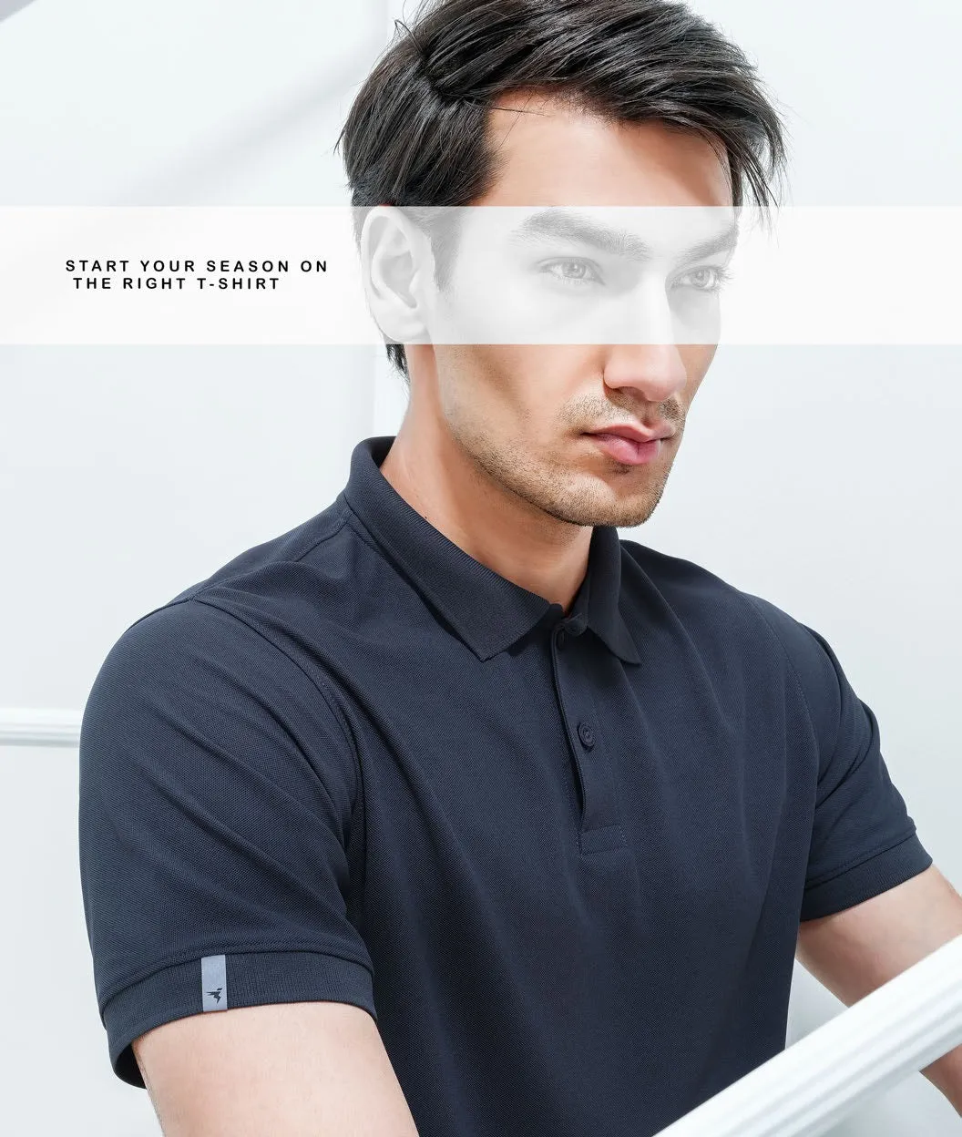 TechnoSport Polo Neck Half Sleeve Dry Fit T Shirt for Men OR-51 Pack of 3