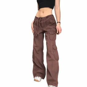 Women Vintage Cargo Trousers