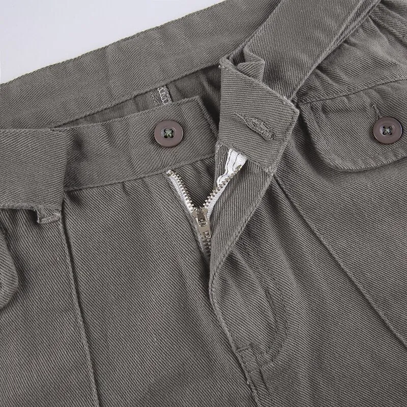 Women Vintage Cargo Trousers